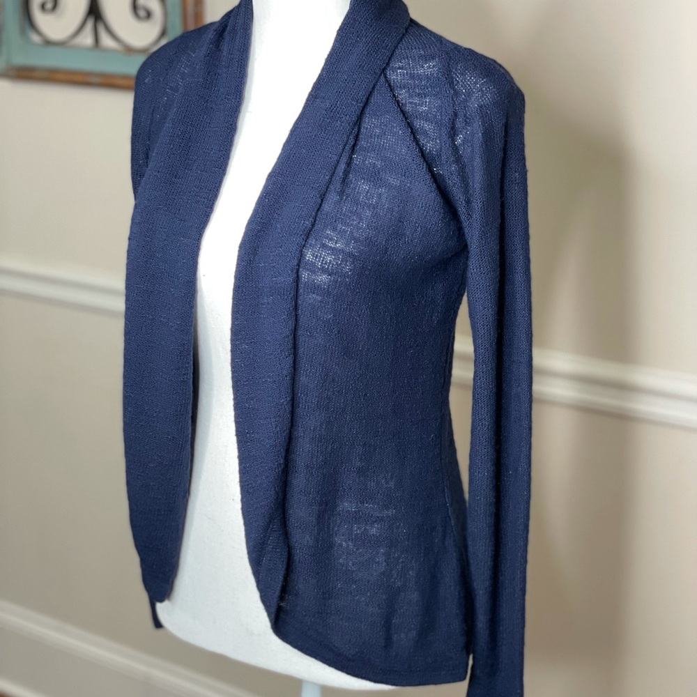 Lilly Pulitzer Amalie Open Front Cardigan Navy